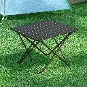Weisshorn Folding Camping Table 40CM Roll Up Outdoor Picnic BBQ Aluminium Desk