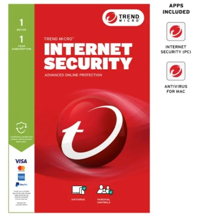 TREND MICRO Micro Internet Security (1 Device) Retail Mini Box Auto Renew