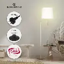 Sarantino Metal Floor Lamp - Antique Brass