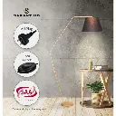 Sarantino Arc Floor Lamp with Empire Shade