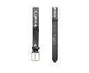 Bikkembergs Mens Belt - Black Calfskin 105 cm