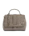 V Italia by Versace 1969 abbigliamento sportivo srl Women's Leather Handbag in Mole gray - One Size