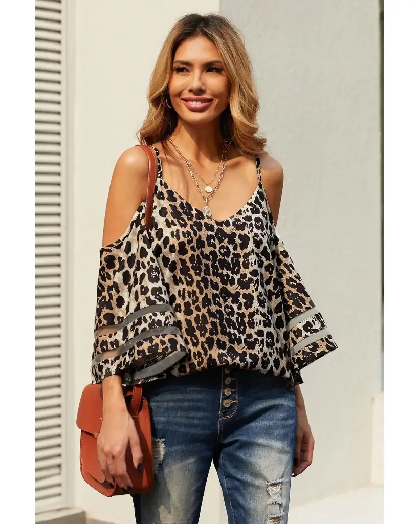 Azura Exchange Cold Shoulder Blouse