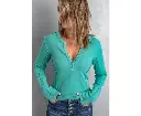 Azura Exchange Ribbed Knit Long Sleeve Top 
