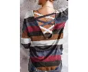 Azura Exchange Crisscross Back Long Sleeve Top 