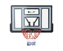 Everfit Basketball Hoop 45” Wall Mounted Backboard Pro Sports Indoor Outdoor
