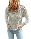 Azura Exchange Patchwork Knit Hoodie 