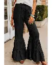 Azura Exchange Textured Ruffled Bell Bottom Pants