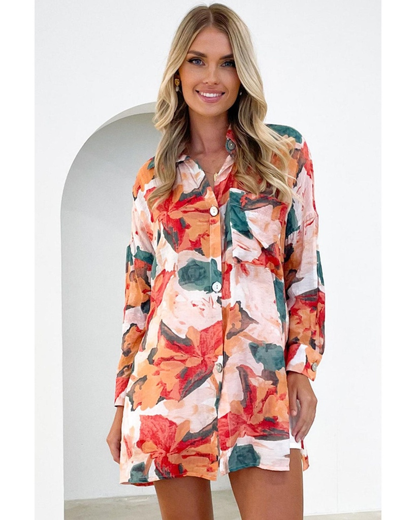 Azura Exchange Printed Loose Shirt