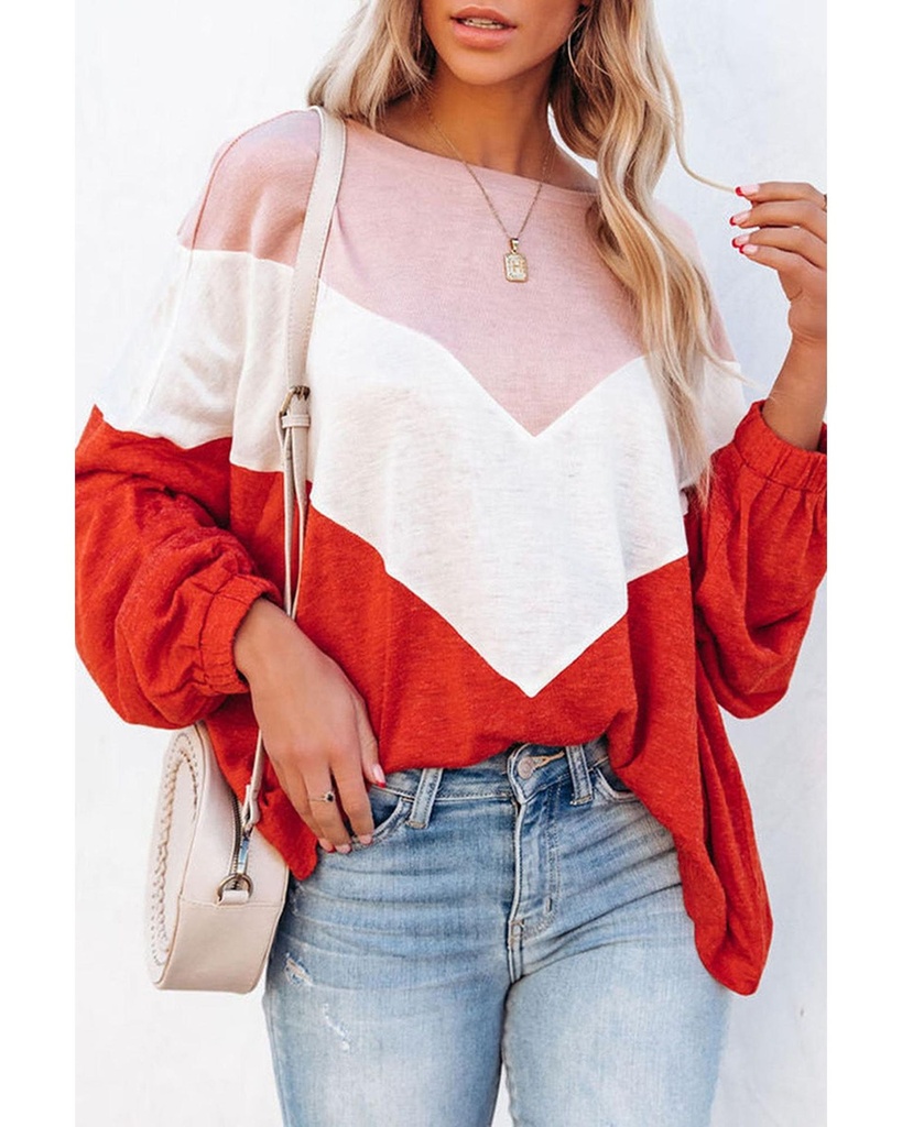 Azura Exchange Chevron Knit Top