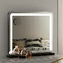 Embellir Makeup Mirror 60x50cm Hollywood Vanity with LED Light Tabletop Black