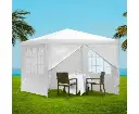 Instahut Gazebo 3x3m Marquee Wedding Party Tent Outdoor Camping Side Wall Canopy Window Panel White