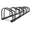 Weisshorn 6 Bike Stand Rack Bicycle Storage Floor Parking Holder Cycling Black