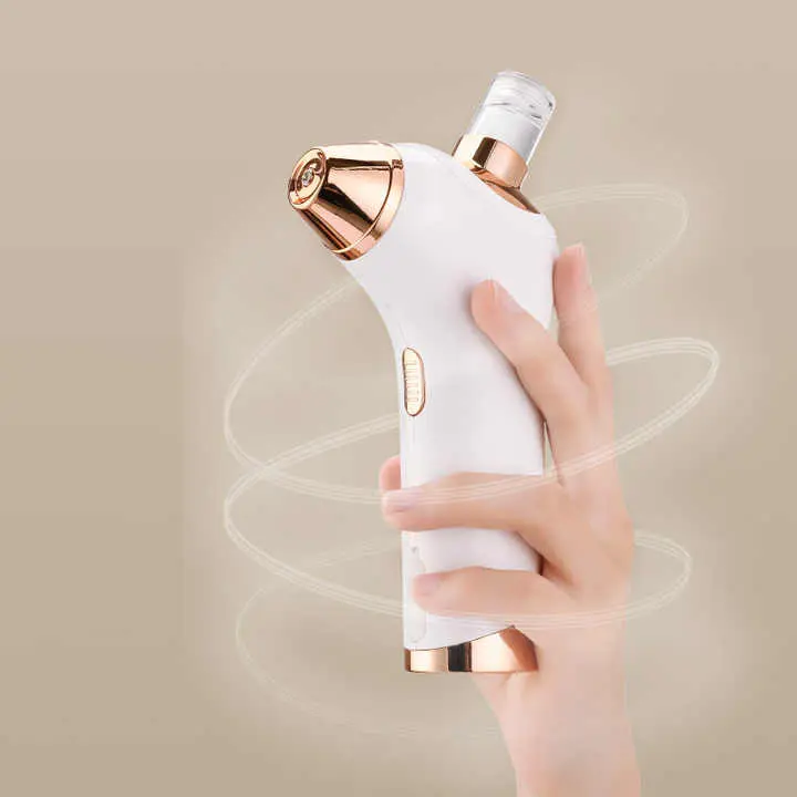 White Portable Oxygen Injector for Face Hydration and Skin Rejuvenation