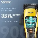 VGR Professional Hair Clipper Set - 9000 RPM Vector Motor, Rechargeable Cordless Grooming Kit with Accessories