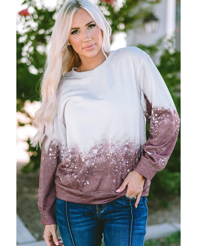Azura Exchange Gradient Tie Dye Pullover Sweatshirt
