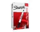 SHARPIE Twin Tip Permanent Marker Black Box of 12