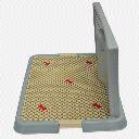 YES4PETS Small Portable Dog Potty Training Tray Pet Puppy Toilet Trays Loo Pad Mat Blue