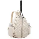 Off White Lightweight Waterproof Tennis Racket Backpack