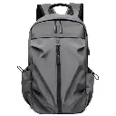 Grey Business Casual Laptop Backpack with USB Charging Port