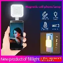 Portable Magnetic Selfie Light For Live Streaming And Skin Beauty - White