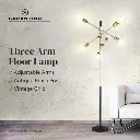 SARANTINO 6-LIGHT METAL SPUTNIK FLOOR LAMP