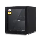 Devanti 46L Bar Fridge Glass Door Black