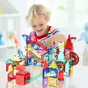 Kids Magnetic Tiles Blocks Dinosaur 170pcs