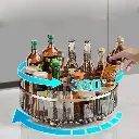 Transparent Luxury Rotating Storage Rack