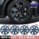 Tesla Y wheel cap 4 gray and model Y front and rear PP TPE fender 4