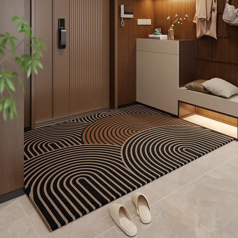50*80cm Brown Style 3 Geometric Patterns Outdoor Entryway Mat