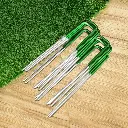 Prime Turf Artificial Grass 200pcs Synthetic Pins Fake Lawn Turf Weed Mat Pegs Joining Tape