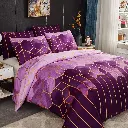 Erena Purple Quilt/Doona/Duvet Cover Set - Queen Size