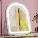 Embellir Makeup Mirror 35x45cm Dressing Vanity LED Stripe Light with 5x Magnification Rotation White Arch