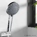 Handheld Shower Head 4.5" High Pressure 5 Modes Poweful Round Chrome