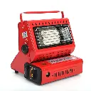 Portable Butane Gas Heater + Cooker Camping OutdoorHiking Survival Red