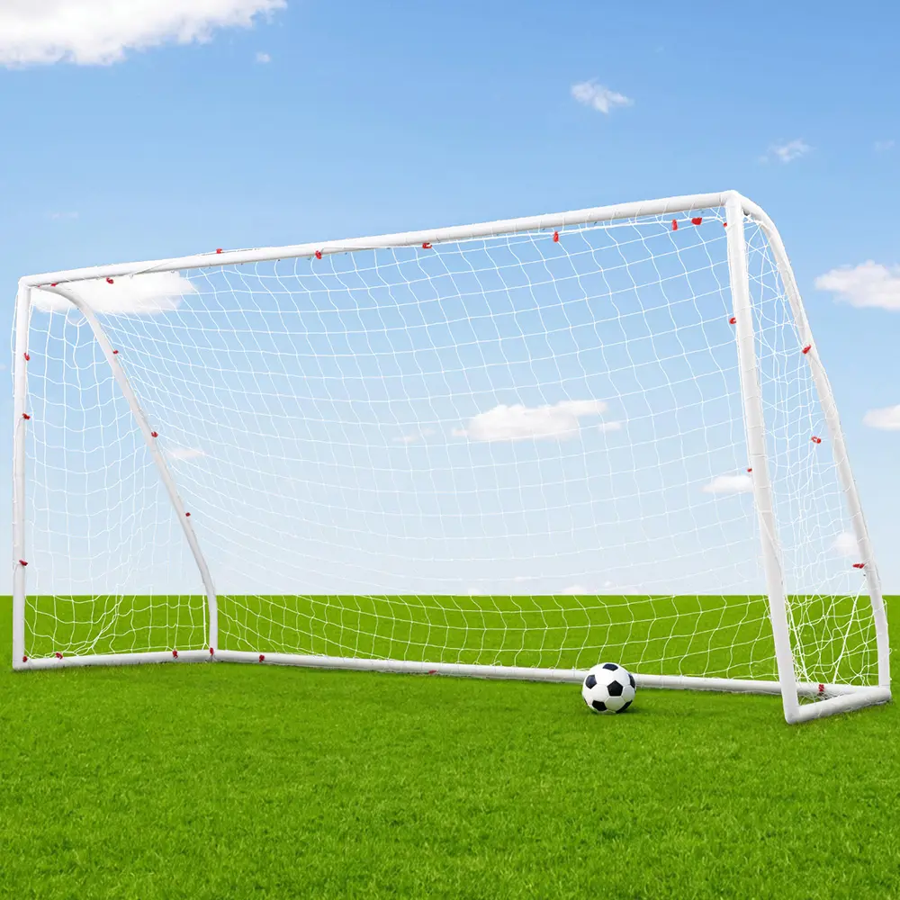 Everfit 12FT Soccer Football Goal Net UPVC Frame with PE Mesh Weatherproof