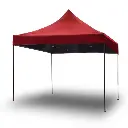 3x3m Pop Up Gazebo Outdoor Tent Folding Marquee Party Camping Market Canopy - red