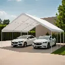 Instahut Carports 6x6m Carport Kits Steel Shelter Gazebo Canopy Garage Portable Garden Shed