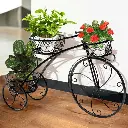 Iron Bicycle Plant Stand Rack Indoor Outdoor Garden