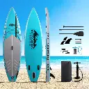Weisshorn Stand Up Paddle Board 10.5ft Inflatable SUP Surfboard Paddleboard Kayak Surf Green