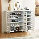 Artiss Shoe Rack Cabinet 30 Pairs Adjustable Shelf White