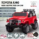 Licensed Toyota FJ-40 Electric Kids Ride On Car by Kahuna - Red