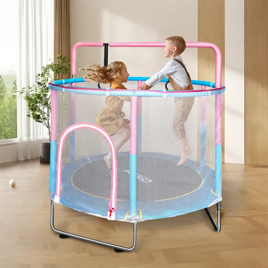 Centra 55" Kids Trampoline Rebounder Pink