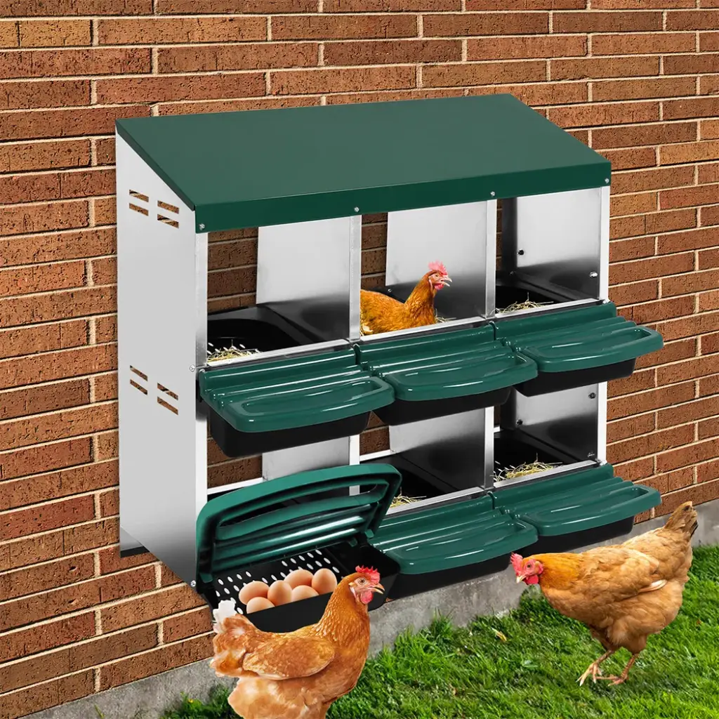 Pawz Chicken Hen Coop Hutch 6 holes