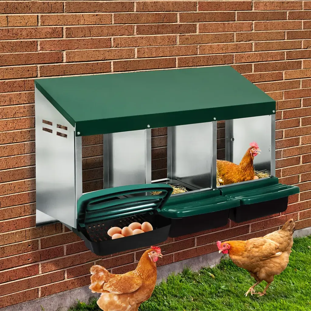 Pawz Chicken Hen Coop Hutch 3 holes