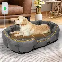 PaWz Electric Pet Heater Bed Heated XL Grey X-Large