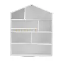 Keezi 4 Tiers Kids Bookshelf Wooden Bookcase Display Storage Organiser Cabinet White