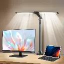 Emitto Double Head LED Desk Lamp Dimmable With Clamp