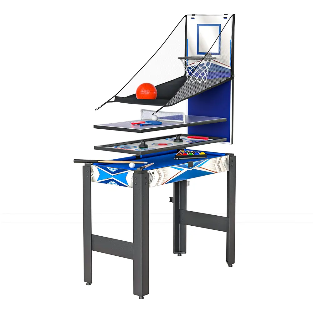 5-In-1 Game Table Pool Table Tennis Air Hockey Basketball Arcade